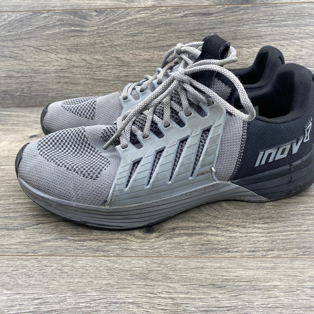 Inov-8 F-Lite G 300 Training Shoes Mens 11.5 Gray Black G-Grip Cross Trainers